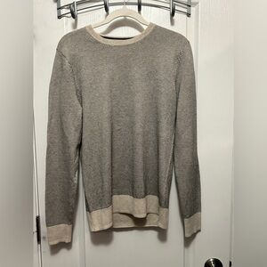 OLD NAVY men’s Small crewneck sweater pullover beige Classic preppy office party